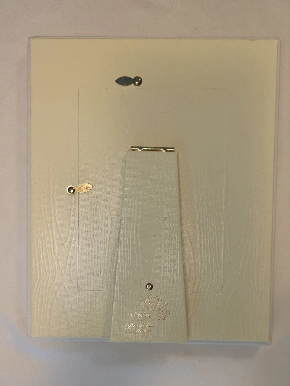 Lenox White Frame with Gold and Pink Paisley Accents